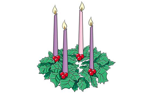 advent wreath clip art