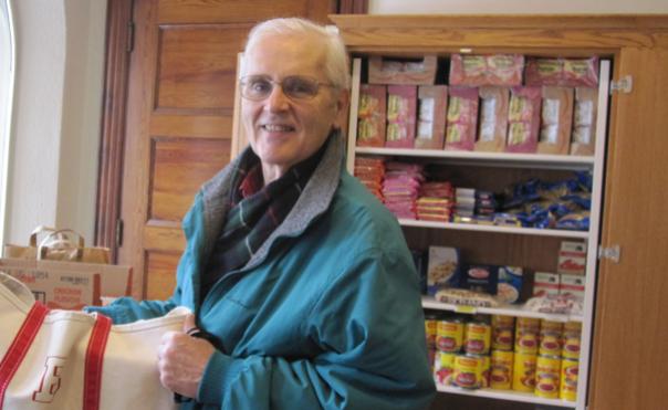 at the Brookline food bank
